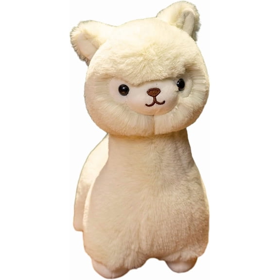 Plush Alpaca Stuffed Animal, Cute Alpaca Plush Doll Toys. Fluffy Alpaca Plushies, Plushie Llama Stuffed Animal Gift for Kids and Lovers in Christmas, Birthday, Valentine's Day...(Pink)