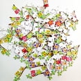 thumbnail image 4 of 100pcs Botón forma de Adorno de de Decoración para álbum de Recortes Tarjetas de Bricolaje, 4 of 7