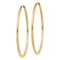 thumbnail image 2 of 14k 1.5mm Polished Round Endless Hoop Earrings in 14k Yellow Gold, 2 of 3