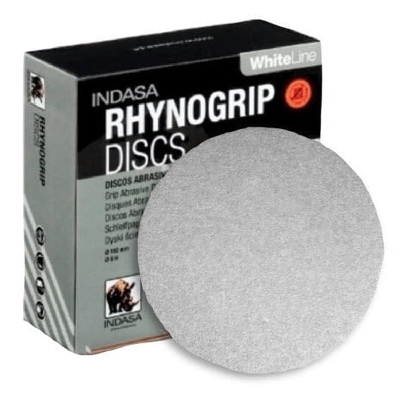 Buy Indasa 8" Rhynogrip White Line Solid Sanding Discs, 82 Series (50/Box, Grit 36–400)