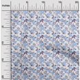 thumbnail image 2 of oneOone Cotton Flex White Fabric Floral Sewing Craft Projects Fabric Prints By Yard 40 Inch Wide, 2 of 4