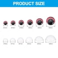thumbnail image 2 of Uxcell 14-30mm Flash Safety Eyes, 60 Set Colorful Crocheting Safety Eyes, Plum red, 2 of 7