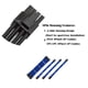 thumbnail image 5 of Methold Cable de alimentación de extensión Conectores con funda Nylon Conveniente Útil Juego de cables resistentes al desgaste Kit de adaptador de Cables de computadora Azul, 5 of 6