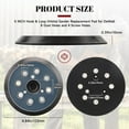 thumbnail image 3 of AKEGAMN Clearance! 125mm Replacement Sander Backing Pad 8 Holes Sanding Discs For Random Sanders Adhesive Sanding Discs 【Quality material】 These disc sander pads are made from rubber with smooth sur, 3 of 9