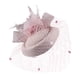thumbnail image 1 of para mujer, sombrero con lazo de plumas, elegante sombrero Vintage Derby, diadema, para cóctel, fiesta de té, boda, novia real Rosa SM SunniMix sombrero tocado, 1 of 6