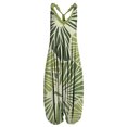 thumbnail image 2 of LOVZFMLL Combinaison Sans Manches à Col en V Dos Nu Imprimé Vintage Mode Décontractée Aguichant pour Femmes Vert m, 2 of 3