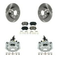 thumbnail image 1 of Transit Auto Rear Disc Brake Caliper Rotors and Semi-Metallic Pads Kit for Car 2010-2013 Audi A3 Quattro with 256mm Diameter Rotor KC8-100525S, 1 of 2