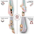 thumbnail image 3 of Savoiz - Therapy Swing for Kids - Durable, Adjustable & Easy Install - Suitable for Indoor/Outdoor Use - Soothing for Sensory Processing Disorder & Special Needs - Tie Dye Multi, 3 of 6