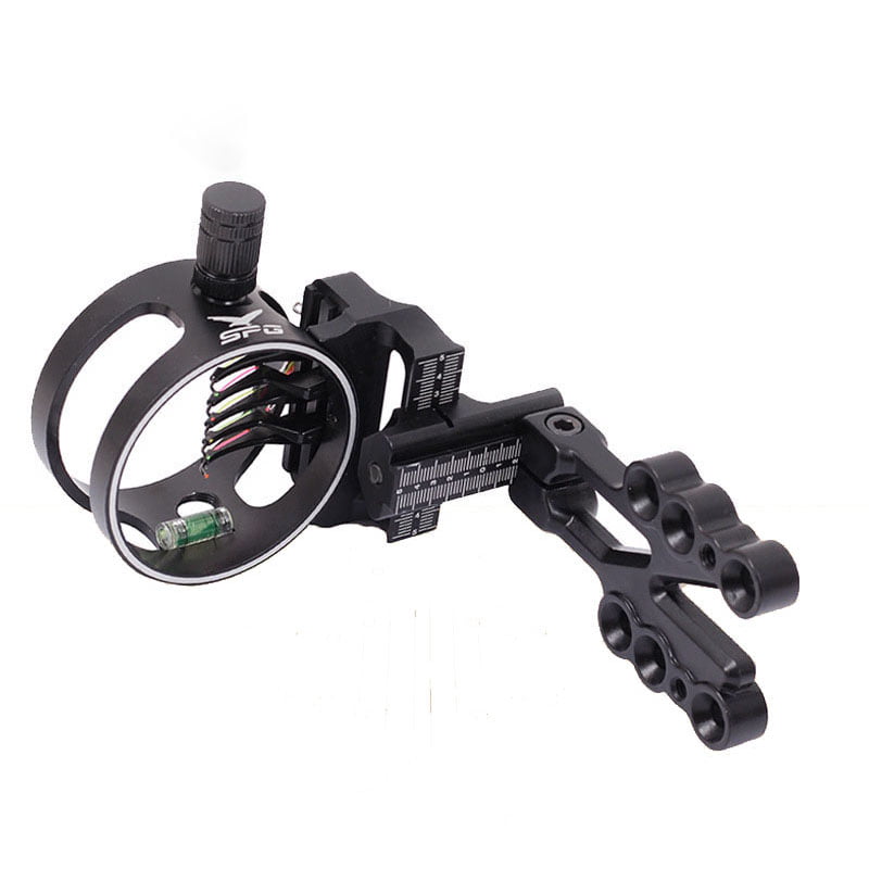 Ultralight Micro Adjustment 5 Pin .019'' Compound Bow Sight Right Hand Black 