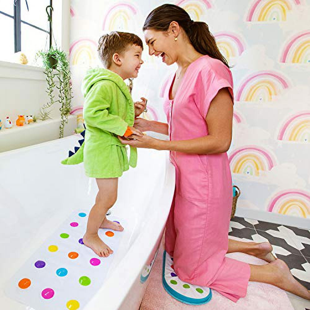 Munchkin Dandy Dots Non-Slip Bath Kneeling Pad, Multi-Color, 17.5 x 9 x 1.3 Inches