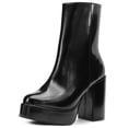 thumbnail image 3 of Botin Tacon Alto Para Dama Salamandra Negro Con Plataforma negro 26, 3 of 6