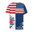 thumbnail image 5 of MEICHEN Womens Tops Summer Graphic Tees Short Sleeve Patriotic Blouse Usa 250th Anniversary T Shirt V Neck Shirt, 5 of 6