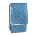 thumbnail image 4 of Edredón tamaño queen, manta absorbente de sudor, ropa de cama suave y ligera para quienes duermen con calor, 228 x 198 cm, para el hogar, verano, Azul oscuro, 4 of 8