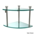 thumbnail image 4 of Two Tier Corner Glass Shelf - Polished Nickel, 4 of 5