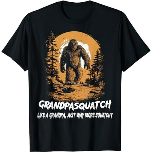 Mens GrandpaSquatch Like A Grandpa Just Way More Squatchy T-Shirt