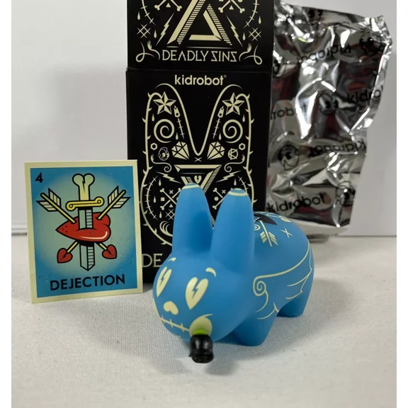 Kronk 8 Deadly Sins Labbit Mini 2.5" Dejection GID 2012 ?/ Kidrobot Frank Kozik
