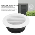 thumbnail image 7 of YAHHU 150mm Circular Louvered Vent Cover – ABS Wall/Ceiling Mount, Weather‑Resistant, Easy‑Remove Grille for HVAC, Bathroom & Kitchen, 7 of 7