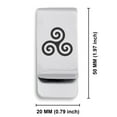 thumbnail image 2 of Stainless Steel Celtic Spiral Knot Classic Slim Money Clip Credit Card Holder, 2 of 2