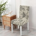 thumbnail image 4 of Ethnic Bohemian Dining Chair Covers Set of 4, Stretchable Washable Slipcovers with Retro Artistic Tribal Patterns, Removable Polyester Protectors for Rustic Kitchen or Stylish Farmhouse Decor, 4 of 6
