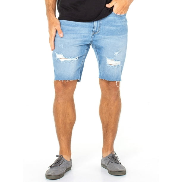 No Boundaries Men's Denim Shorts - Walmart.com
