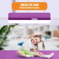 thumbnail image 4 of FDW 4'x10'x2" New Folding Panel Gymnastics Mat, Perfect for Indoor/Outdoor Exercise(Purple), 4 of 7