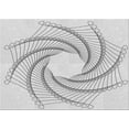 thumbnail image 1 of Ahgly Company Machine Washable Indoor Rectangle Transitional Platinum Gray Area Rugs, 2' x 4', 1 of 7