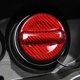 thumbnail image 5 of Car Fuel Tank Cap Trim Real Carbon Fiber Cover Universal For Mercedes Benz Replacement Accessories (Red), 5 of 5