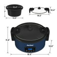 thumbnail image 6 of Sunvivi 8.5 Quart Programmable Slow Cooker with Locking Lid, Digital Timer, Dishwasher Safe, Blue, 6 of 9