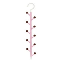 HEMOTON Swivel Hook Rotating Hook Organizer 50.00X7.40X2.00CM Pink