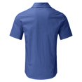 thumbnail image 5 of XDZJLR T-Shirts pour Hommes Décontractés Unis à Manches Courtes à Col Rabattu avec Boutons Hauts Formels, 5 of 5