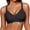 Black, variant on Plus Size Bras for Women Solid Fan Shaped Support Bralette Wireless Push Up Bra Soft Seamless Comfort No Underwire Bra Smooth Lightweight Daily Lounge Bras for Women Bust Green Size XL