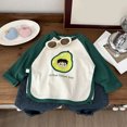 thumbnail image 6 of KPOPLK Fall T-Shirts for Kids Girl 1T 2T 3T 4T 5T Long Sleeve Crewneck Tee Top Toddler Girls Lounge Cute Clothes Dark Green,Size 7-8 Years, 6 of 8