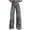 Beige, variant on Women's Vintage Floral Printed Boho Jeans High Waist Wide Leg Denim Pants Casual Baggy Jeans Streetwear with Pockets