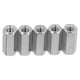 thumbnail image 1 of 5 uds tuercas de acoplamiento hexagonales 304 acero inoxidable M10 rosca gruesa tuerca de conexión hexagonal piezas de fijación, 1 of 9