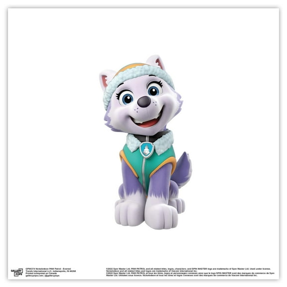 Gallery Pops Nickelodeon PAW Patrol - Everest Wall Art, Unframed Version, 12" x 12"