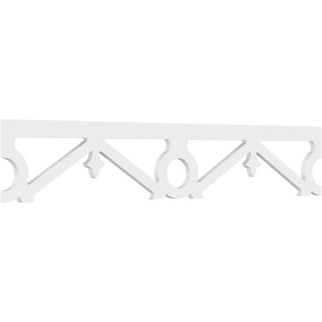 Ekena Millwork RUNP08X0625X48PAL 8 x 48 Po Terrain de 0,62 Po de Qualité Architecturale Palmer PVC Course Garniture