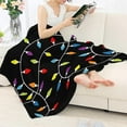 thumbnail image 2 of Yibo Blue Butterfly Sunflower Print Blanket Flannel Soft and Comfortable Anti-static Bed Sofa Blanket, 2 of 6