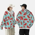 thumbnail image 4 of Lsque Watermelon Pattern UPF 50+ Lightweight Sun Protection Men's Women's Long Sleeve Shirt, Hoodie Performance -XX-Large, 4 of 7