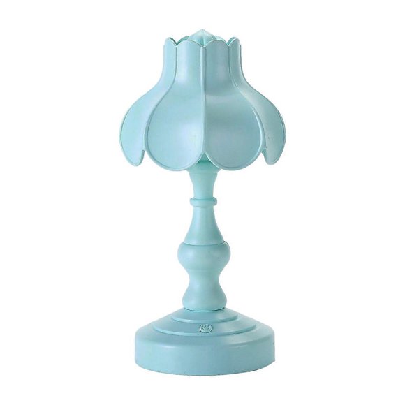 Lampe de Bureau Rétro Feuille de Lotus Ingénieuse 3 Sources de Lumière Petite Lampe de Table pour Chambre de Filles