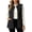 Black, variant on hoksml Women's Fuzzy Cable Textured Vest Open Front Sleeveless with Pockets Warm Soft Gilet for Daily Casual Layering Travel Comfort
