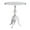 Silver Small Solid Round 18" x 12" x 22", variant on DecMode 19" x 21" Gold Aluminum Metal Small Accent Table with Scroll Legs, 1-Piece
