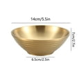 thumbnail image 3 of Zmeidao Ramen Noodle Soup Bowl, Stainless Steel Bowl for Cereal, Pasta, Salad, Fruit, Double-walled Soup Bowls Snacks Bowls, 5.51in, 3 of 6