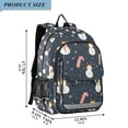 thumbnail image 2 of FORMRS Unisex School Backpack 17" Student Travel Bag with Laptop Compartment, Playful Winter, 2 of 7