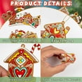 thumbnail image 4 of Ayieyill 12pcs Gingerbread Christmas Ornaments Gingerbread Christmas Tree Decorations Holiday Decor (House), 4 of 7