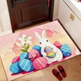 thumbnail image 4 of Sokhug Easter Bunny Non-Slip Absorbent Door Mat for Kitchen Bathroom Entryway, 15.75x23.62 Inches, Multicolor, 4 of 6