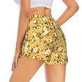 thumbnail image 3 of Goofa Daisies Flowers Printed Women 2 in 1 Running Shorts,Quick Dry Athletic Workout Shorts,High Waisted Athletic Shorts with Liner Pockets-XX-Large, 3 of 9