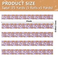thumbnail image 3 of 5 Rolls Christmas Ribbon 1.5 inch Wide Decorative Ribbon for Gift Wrapping and Holiday Decorations Pumpkins and Daisies, 3 of 7
