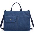 thumbnail image 2 of CoCopeaunts Corduroy Tote Bag for Women Casual Shoulder Handbags Large Hobo Crossbody Bag Large Travel Tote Handbag Purse Satchel Bag, 2 of 4