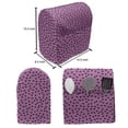 thumbnail image 4 of Hot Pink Stand Mixer Cover, Valentine's Day Inspired Black Mini Hearts on Fuchsia Backdrop Abstract Design, Kitchen Appliance Organizer Bag Cover with Pockets, 5 Quarts, Fuchsia Black, by Ambesonne, 4 of 4