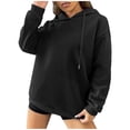 thumbnail image 4 of Kiplyki Fall Sweatshirt Womens Loose Drawstring Shirts Trendy Pullover Long Sleeve Tops, 4 of 8